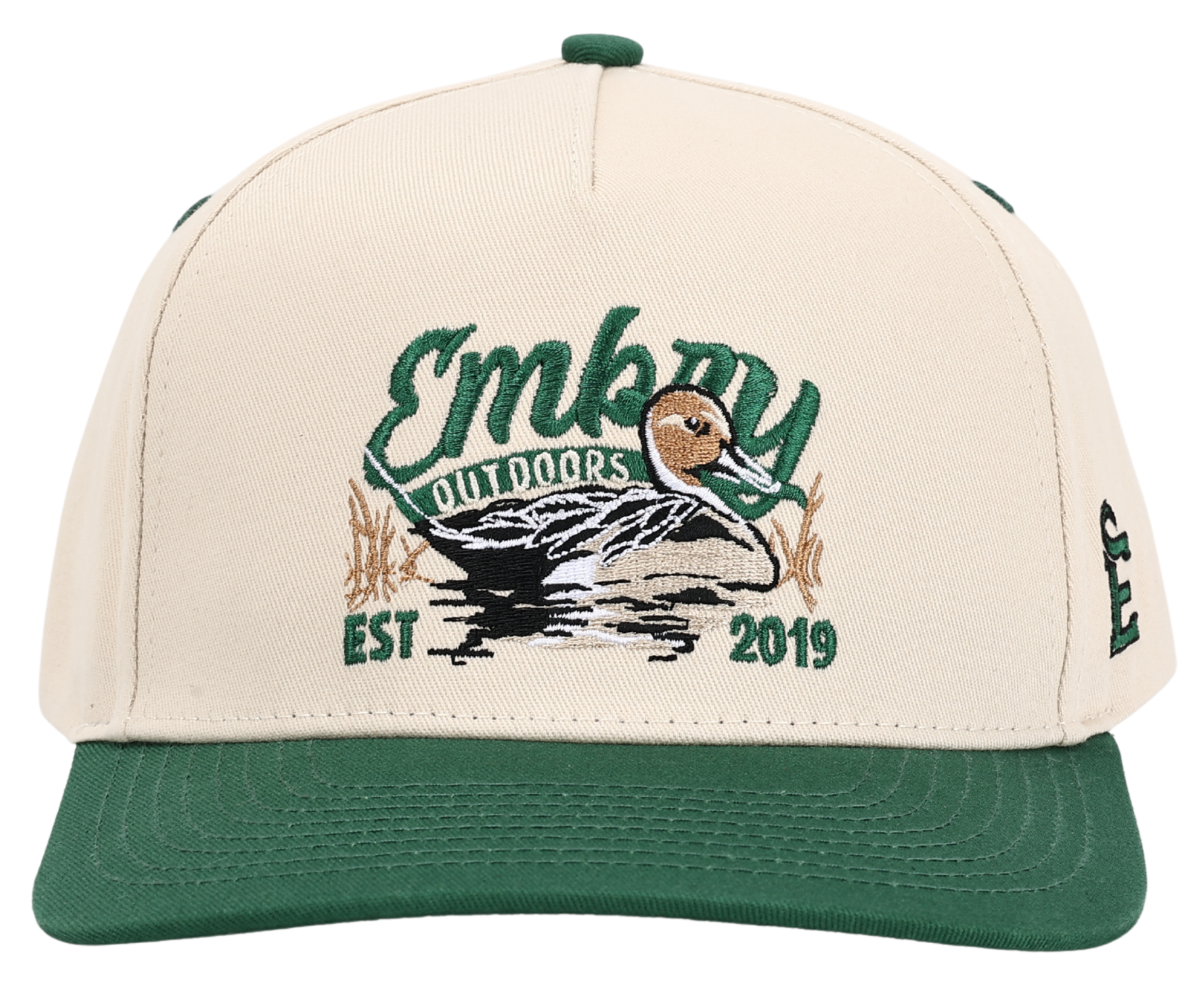 Cream/Green "Sprig" Trucker