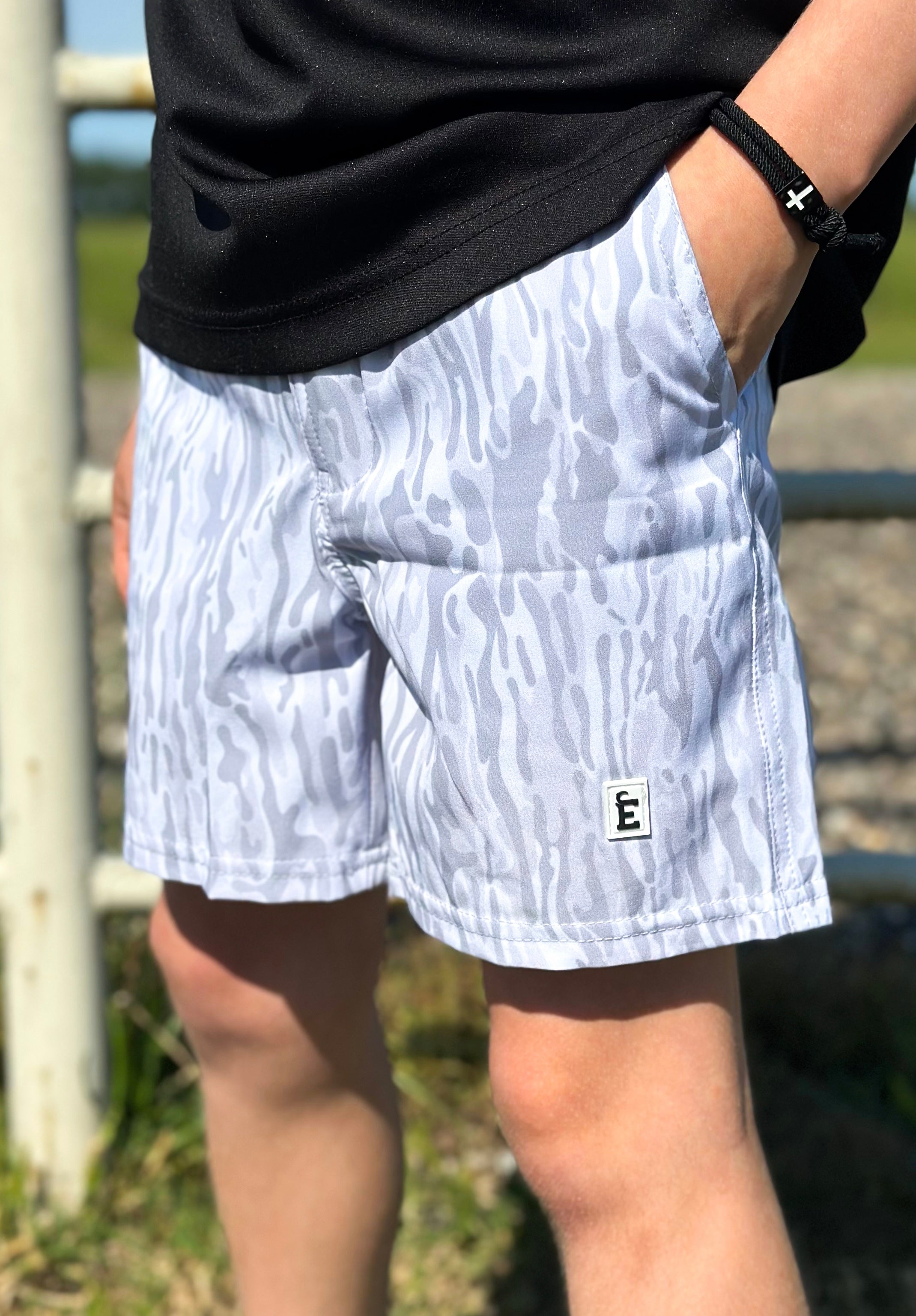 Youth All-Day Shorts - White Ranch