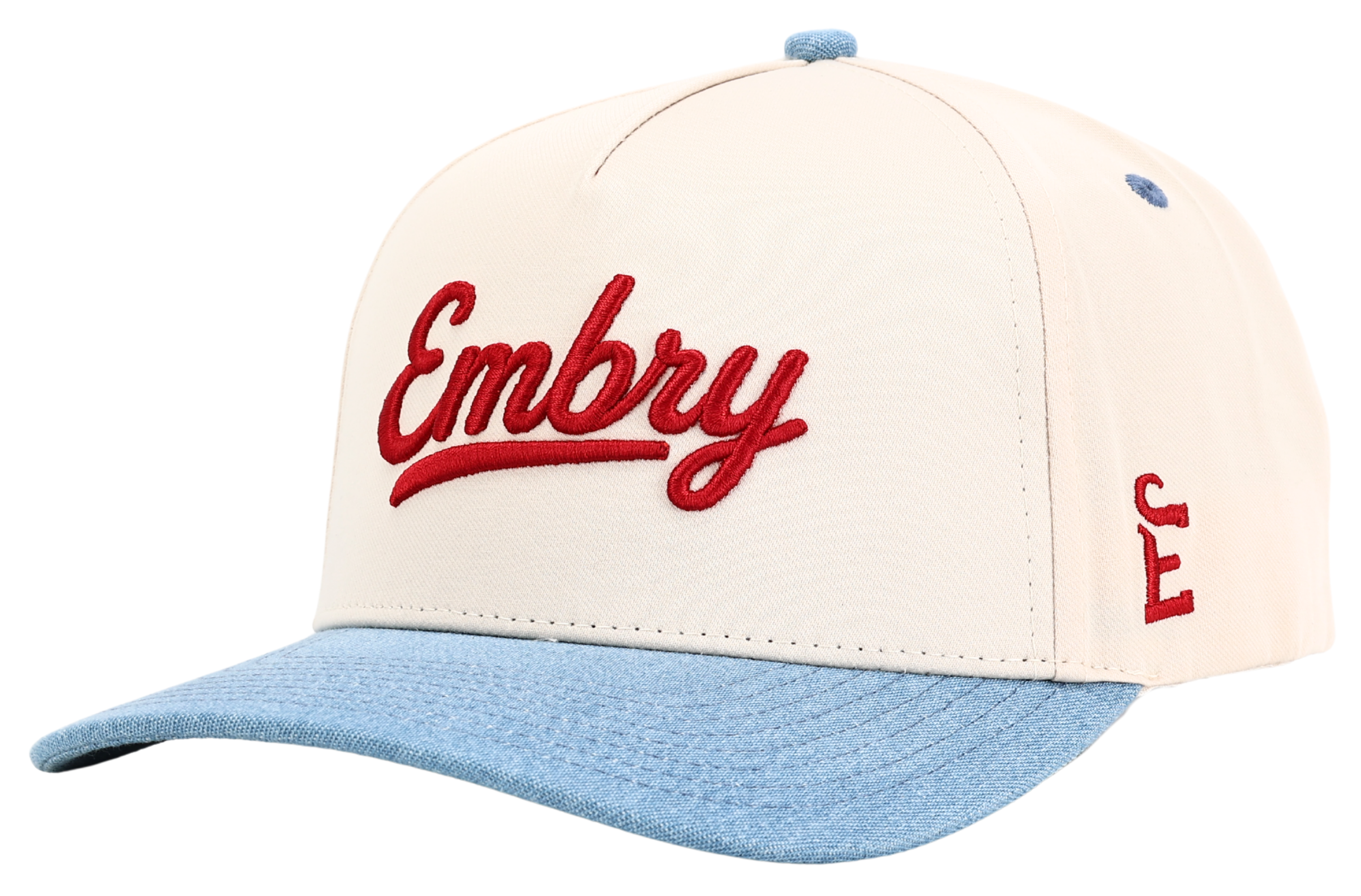 Cream/Denim - 3D Logo