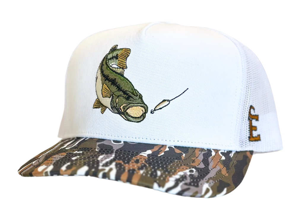 White Ranch "Bass" Mesh Trucker