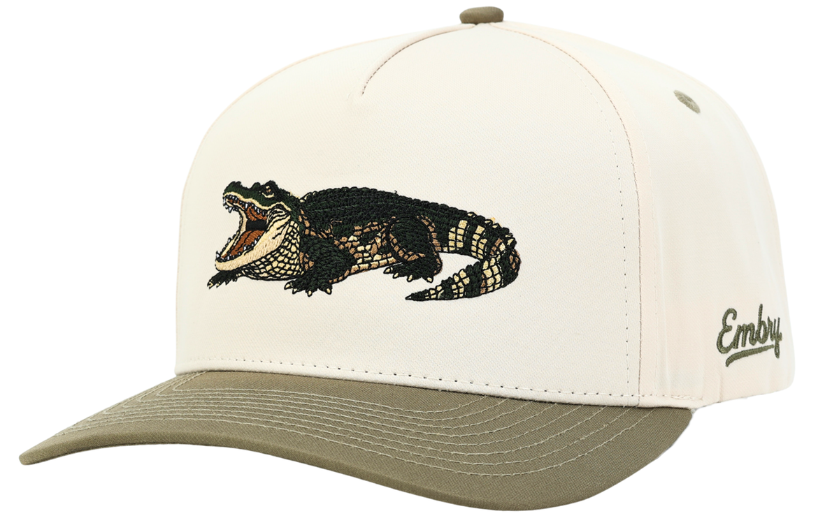 Cream/Green - Gator