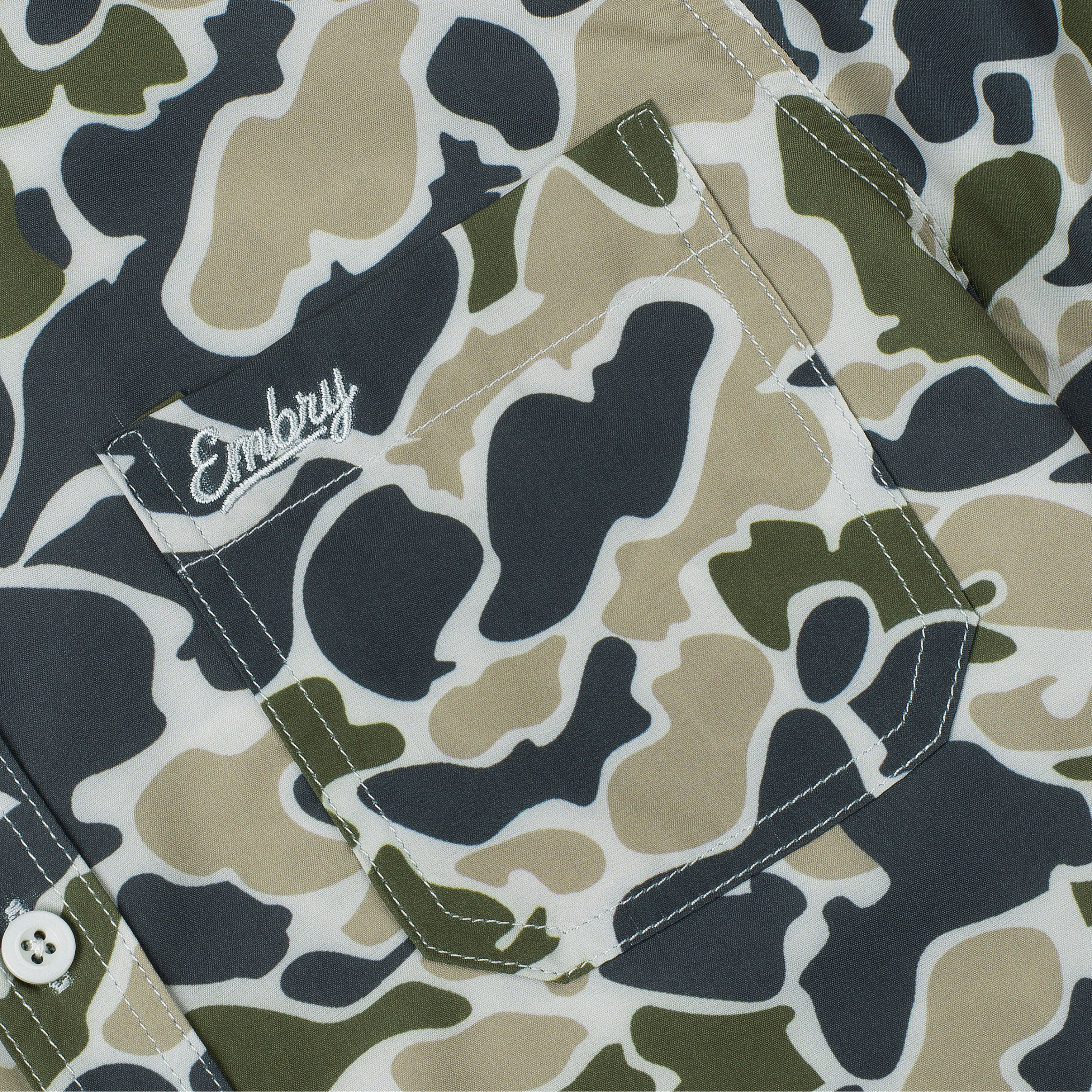 Youth Performance Button Up - Marsh Duck