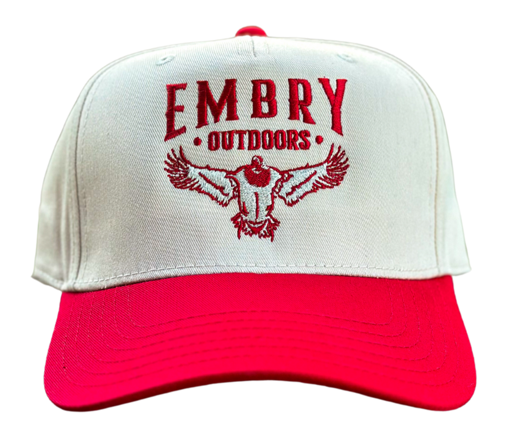 Cream/Red "Flyway" Trucker