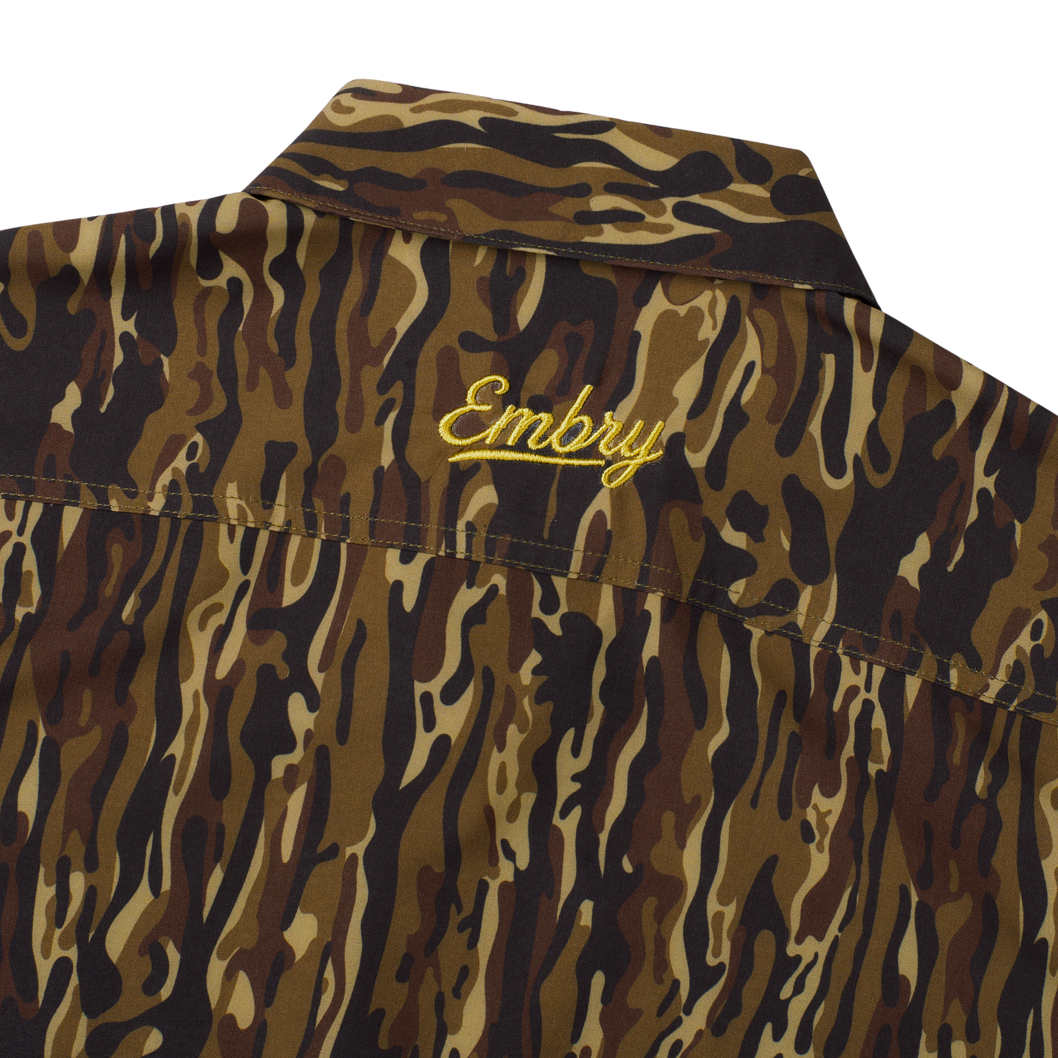 Youth Performance Button Up - Brown Ranch