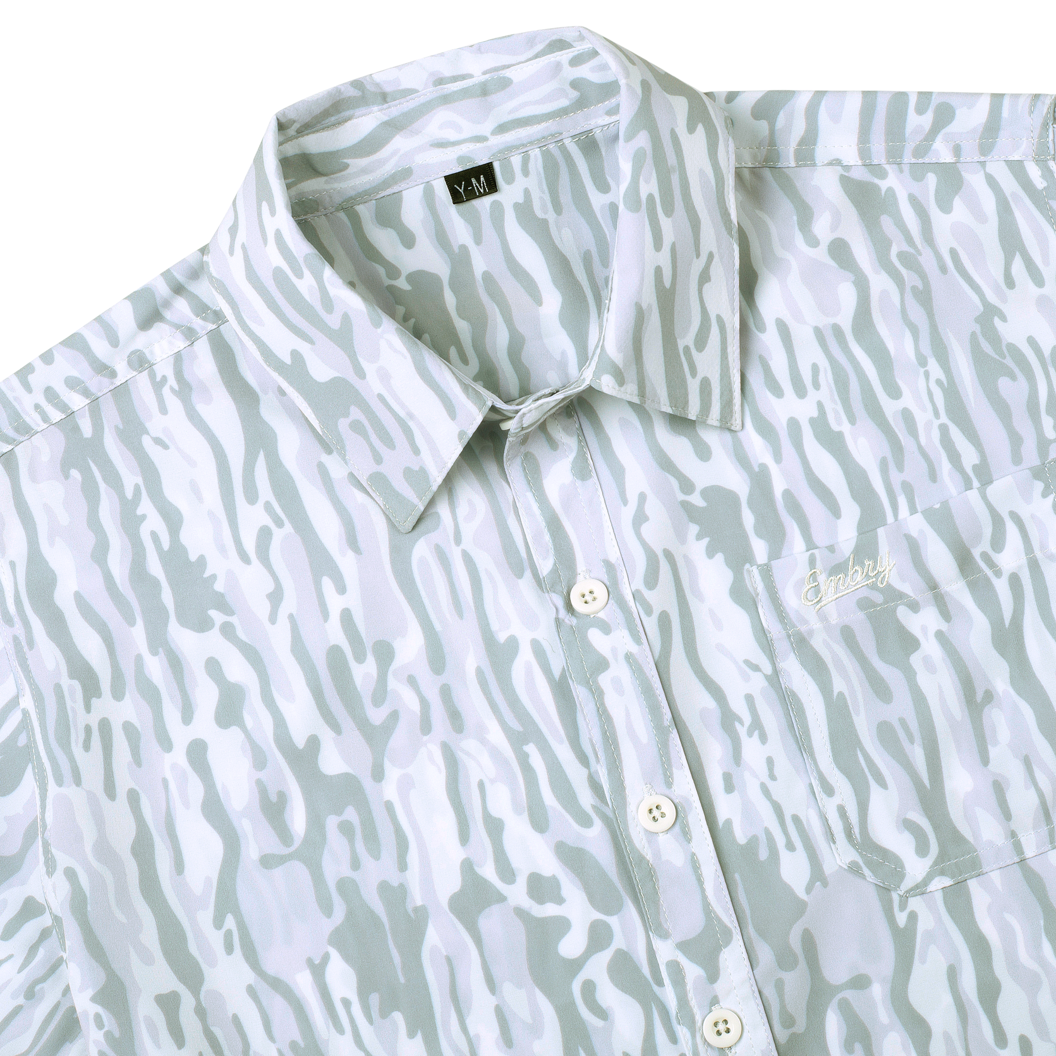 Youth Performance Button Up - White Ranch