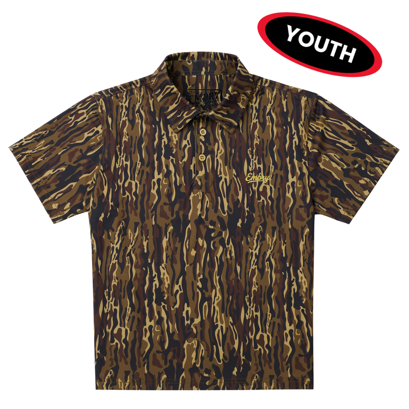 Youth Performance Polo - Brown Ranch
