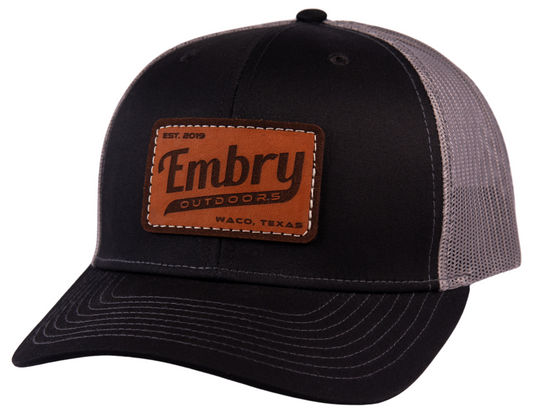 Black/Charcoal - Retro Leather
