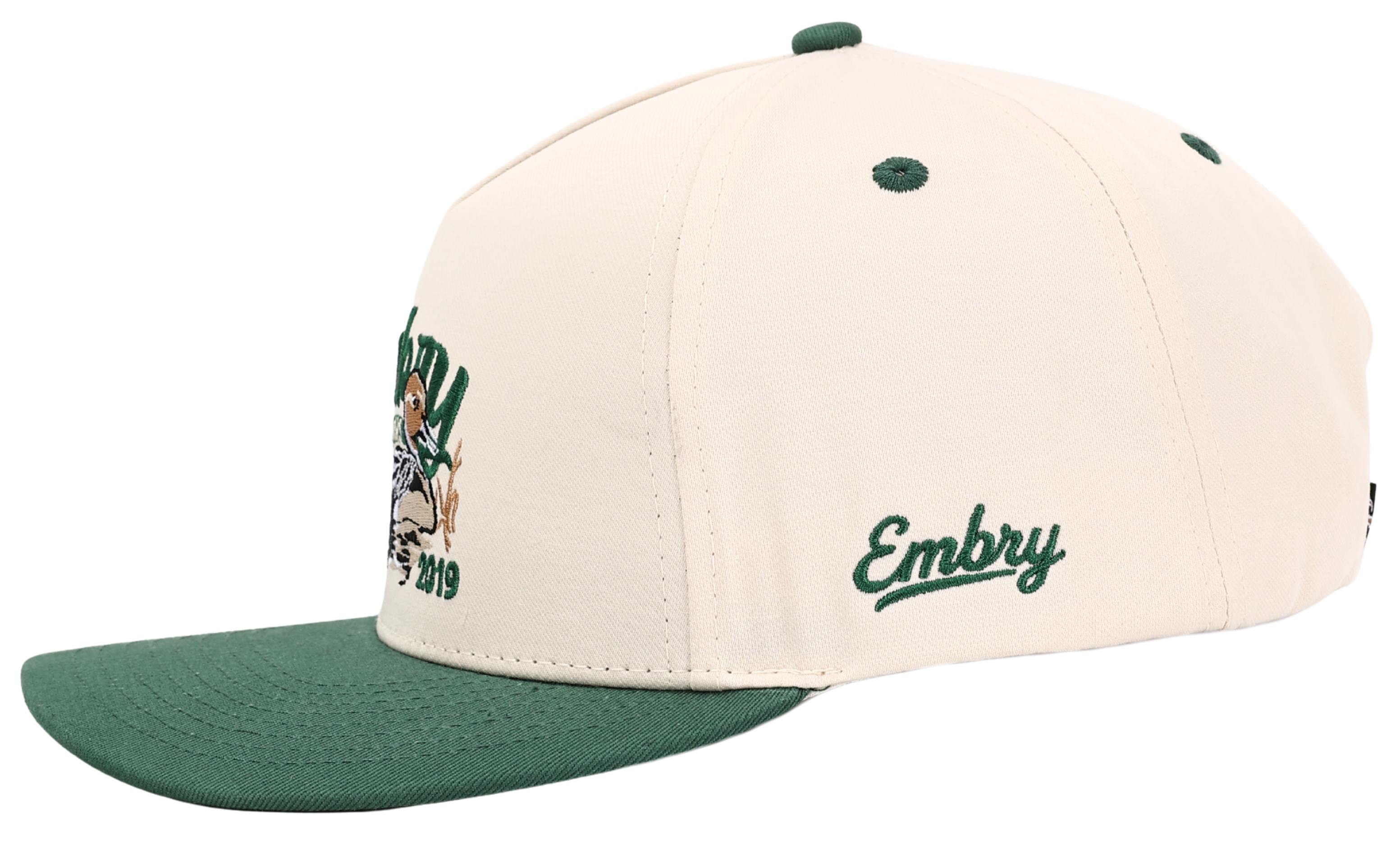 Cream/Green "Sprig" Trucker