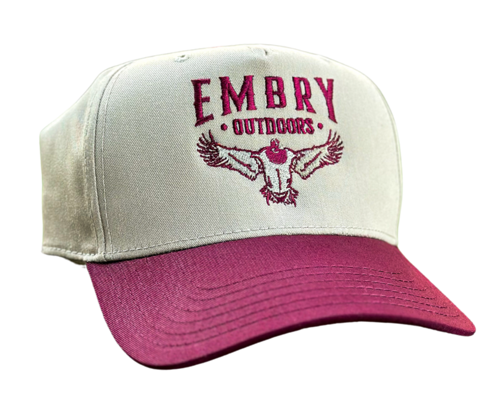 Khaki/Maroon "Flyway" Trucker