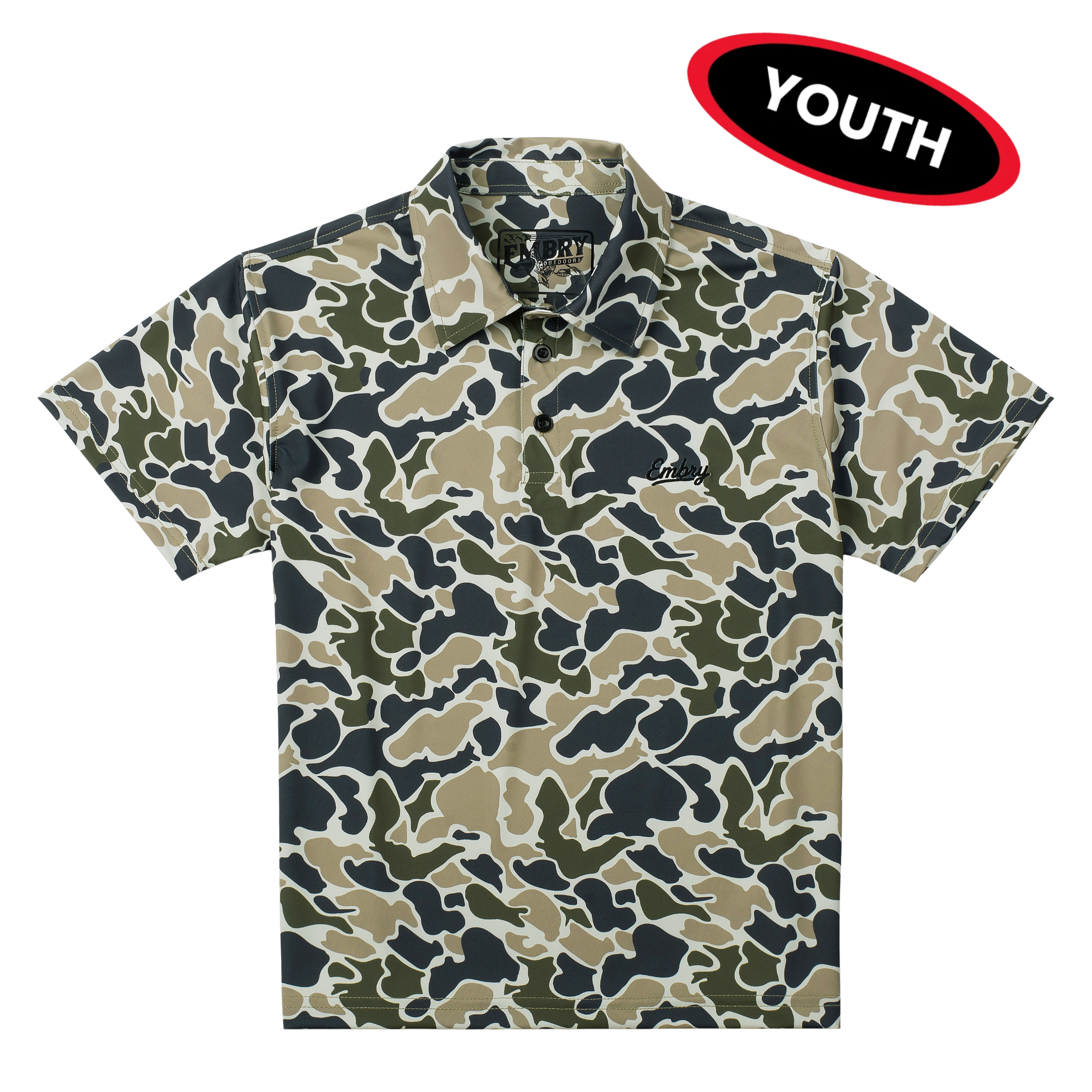 Youth Performance Polo - Marsh Duck