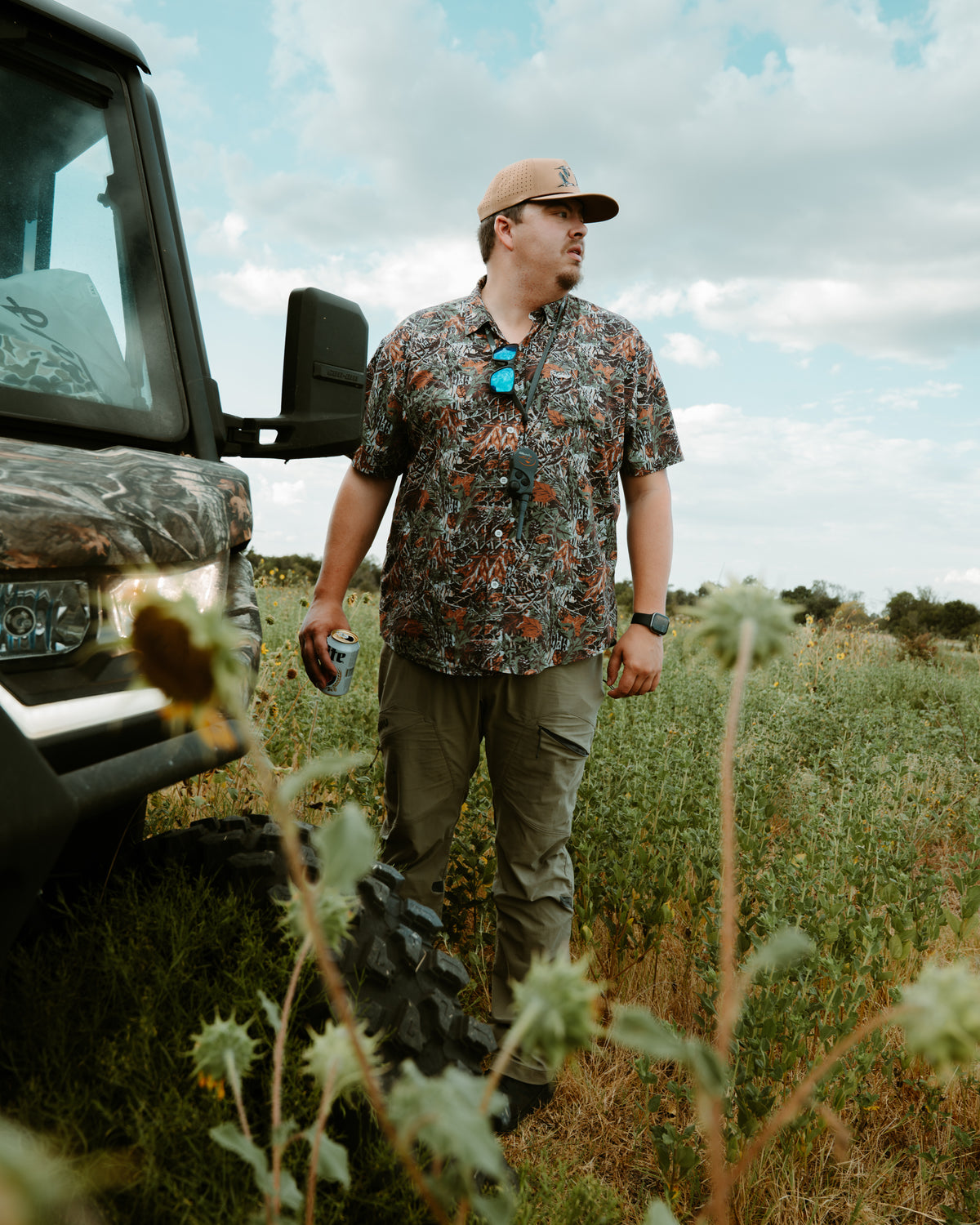 Performance Button Up - Forest