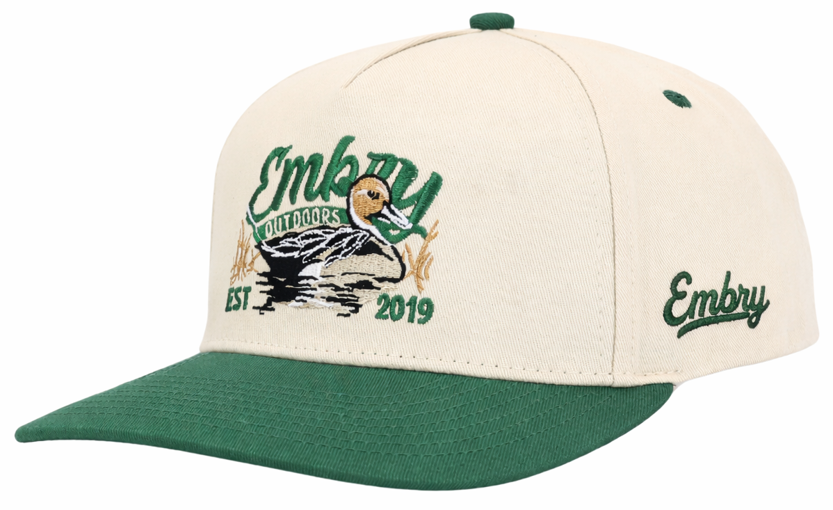 Cream/Green "Sprig" Trucker