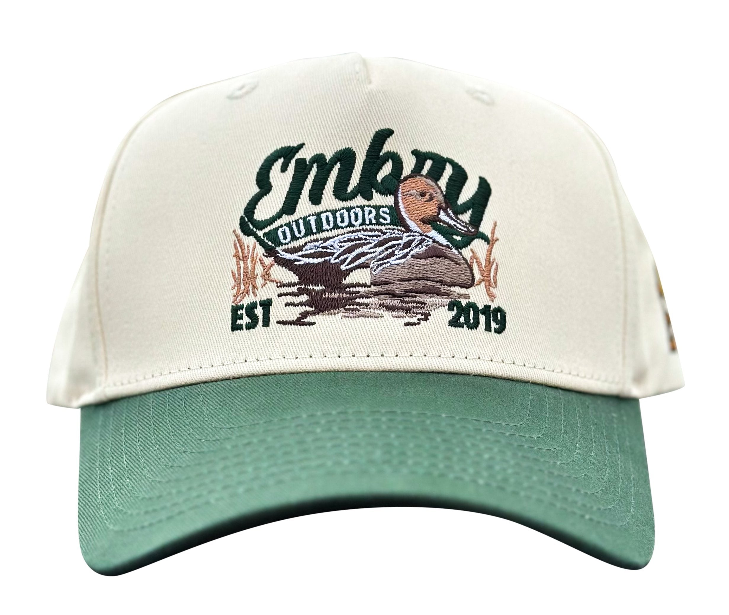 Cream/Green "Sprig" Trucker