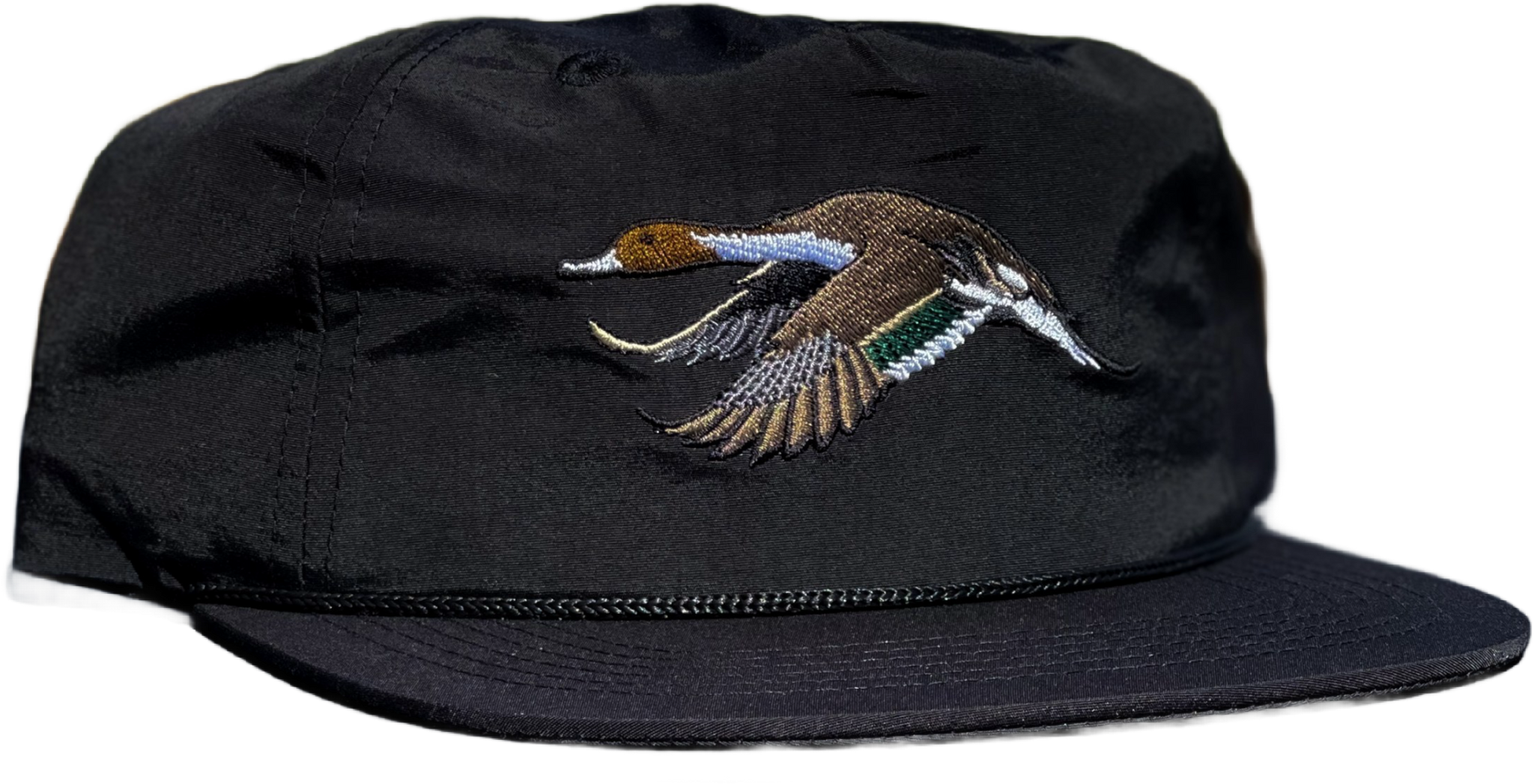 Black "Pintail" Rope Hat